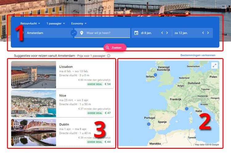 3 manieren om met Google Flights vluchten te zoeken