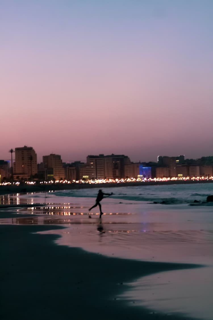 Het strand bij Tanger